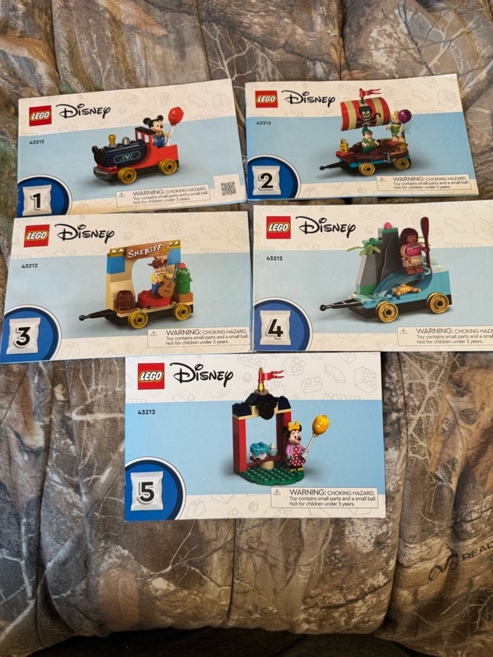 2 sets of Disney LEGO Disney Mini Build Set instructions 43212 and 43226